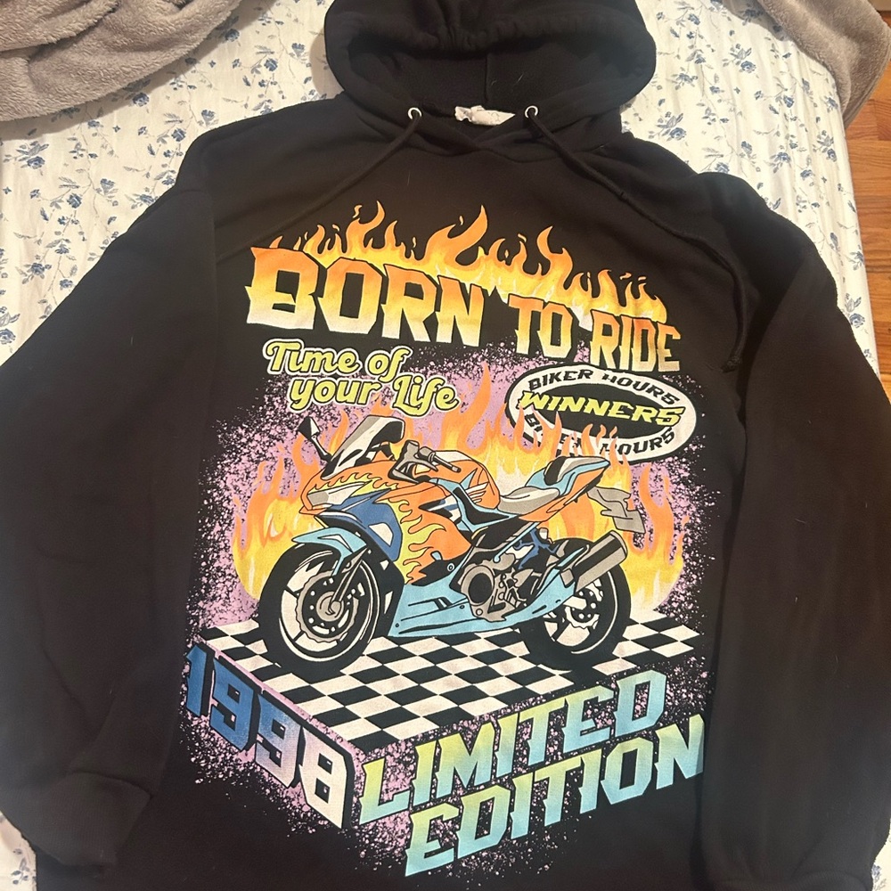 Born to Ride Black Hoodie